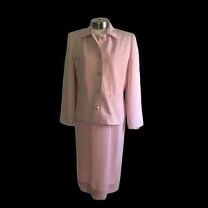 Vintage Henry Lee 2-Pc Suit Jacket & Dress Pink.